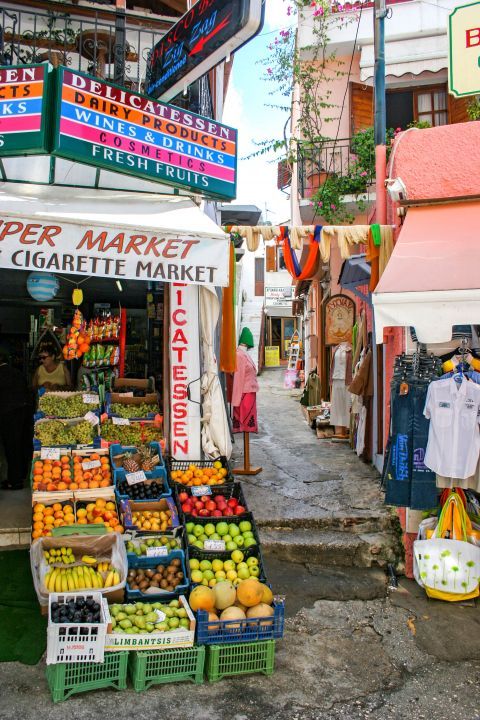 Town: Souvenir shops and mini markets can be found in Parga.