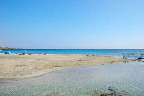 Frangokastello beach: Crystal clear waters and white sand