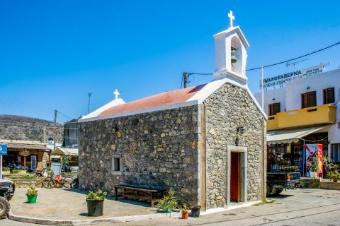 Milatos: A picturesque, stone-built church in Milatos village.
