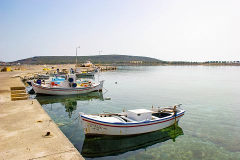 Diakofti: Fishing boats on a small harbor of Diakofti.