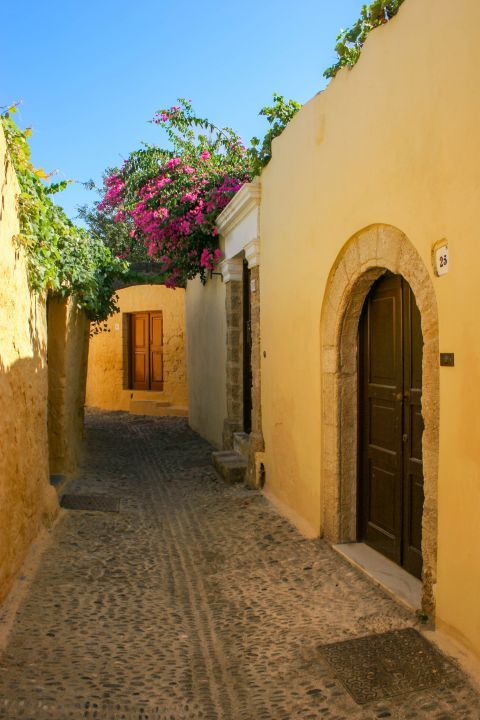 Town: A narrow, picturesque alley.
