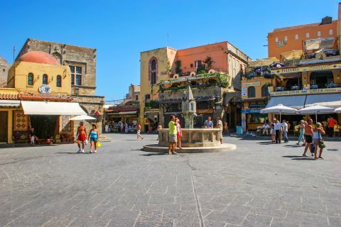 Town: A central spot in Rhodes Old Town.