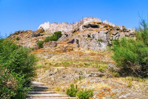 Myrina: The Byzantine Castle of Myrina can be accessed only on foot.