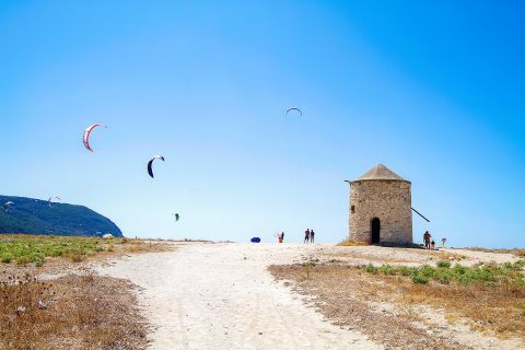 Agios Ioannis: An old windmill.