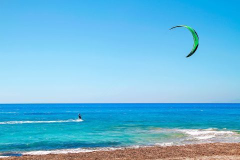 Agios Ioannis: The beach here is usually windy, thus an ideal destination for windsurfing.