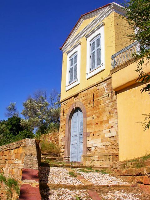 Kampos: The narrow streets and the typical architecture of the stone-built houses are the most important features of this beautiful settlement.