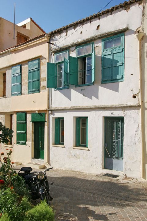 Town: Traditional buildings in Chania.