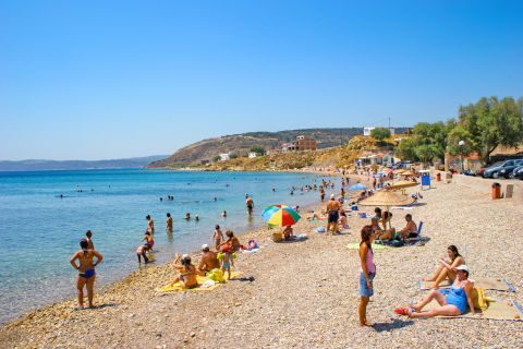 Megas Limnionas: This beach is situated among the famous spots of Chios, Agia Ermioni and Karfas.