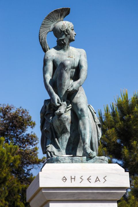 Thissio: A statue of Theseus