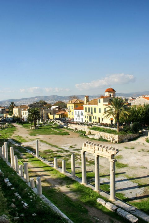 Monastiraki: Ancient ruins of the Roman Agora