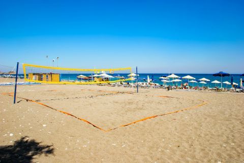 Afandou: A small, beach volley court.
