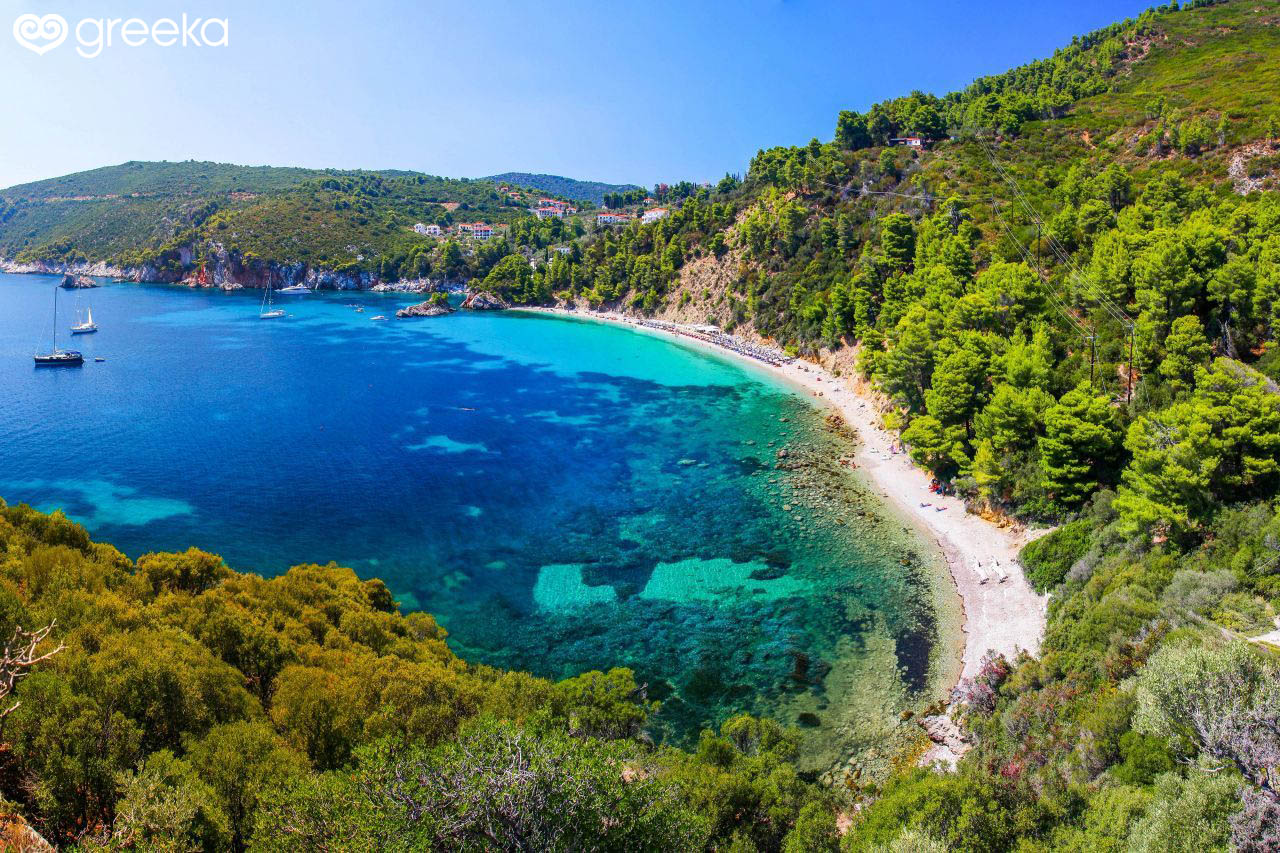Skopelos Stafilos beach: Photos, Map, Hotels, See & Do | Greeka
