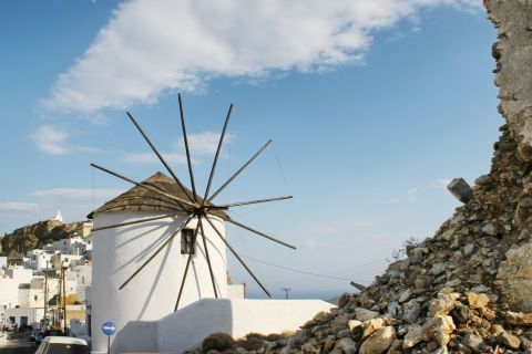 Chora: There are several windmills in Chora.