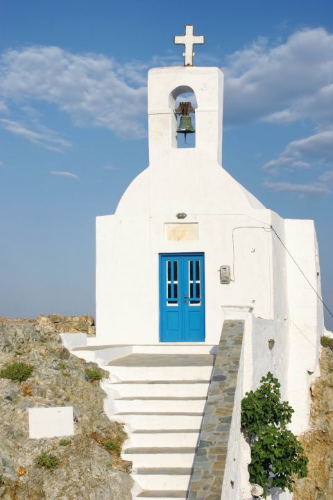 Chora: The entrance of the Church of Agios Konstantinos