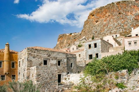 Kastro Monemvasias: The old houses in Monemvasia are perfectly preserved.