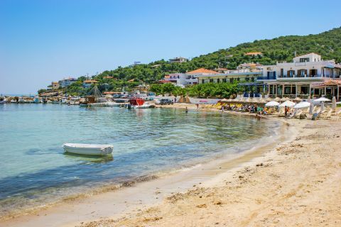 Skala: The soft sand and the shallow waters make this beach ideal for children.