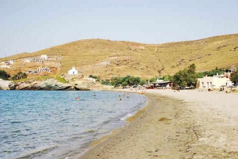 Korissia: The beach of Korissia