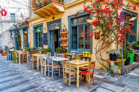 Town: Cozy cafes and taverns, Nafplion.