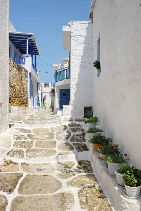 Chora: The narrow streets and quaint little squares have a unique charm.