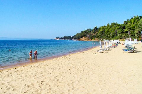 Agia Paraskevi: Agia Paraskevi is a beautiful beach with blue waters and golden sand.
