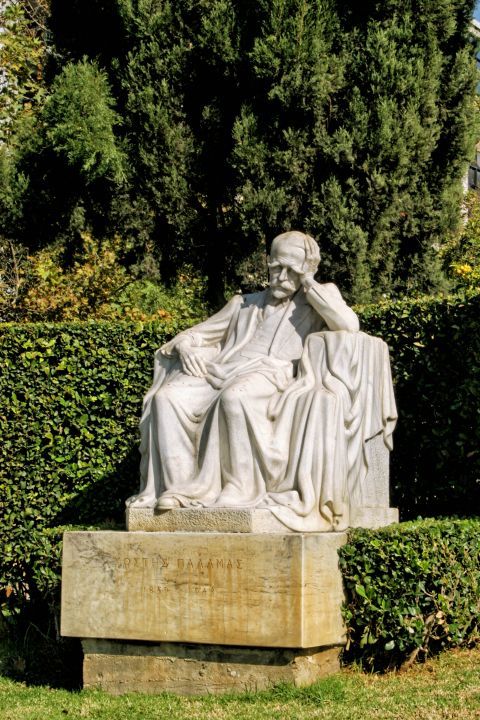 Academias Ave: The statue of Kostis Palamas