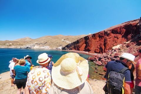 Red Beach: Tourists at the Red Beach