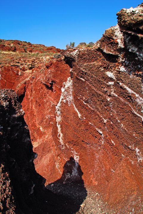 Red Beach: Volcanic soil