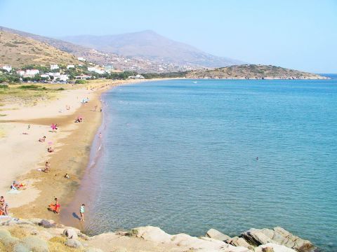 Agios Petros: Panoramic view of Agios Petros beach