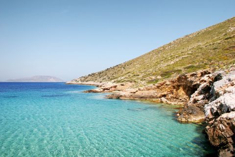 Agia Theodoti: Azure waters and rocky spots