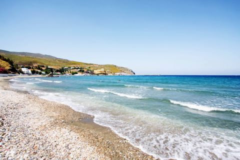 Chora: Chora beach, Andros.