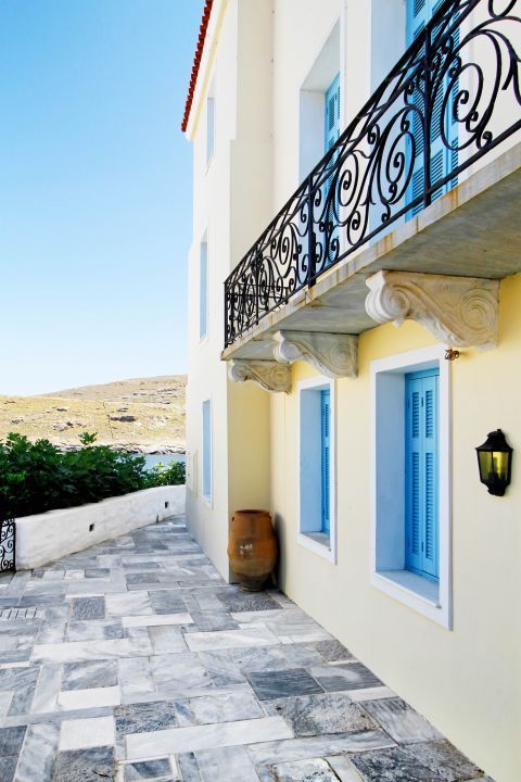 Chora: A two-storey house in Chora, Andros.
