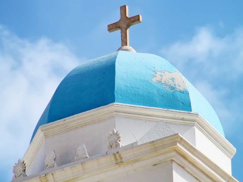 Chora: The dome of Agios Georgios church.