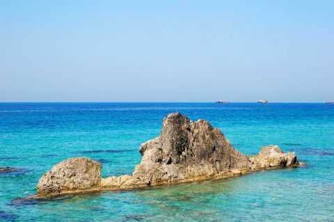 Paliolinos:  The most interesting feature of the area is the gigantic rocks diving in the sea.