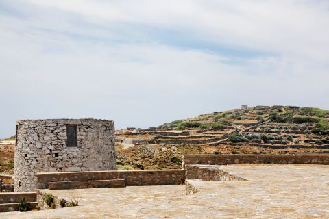 Chora: Beautiful landscape. Chora, Amorgos.