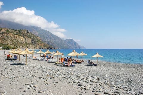Sougia: Partly pebbled and partly sandy beach
