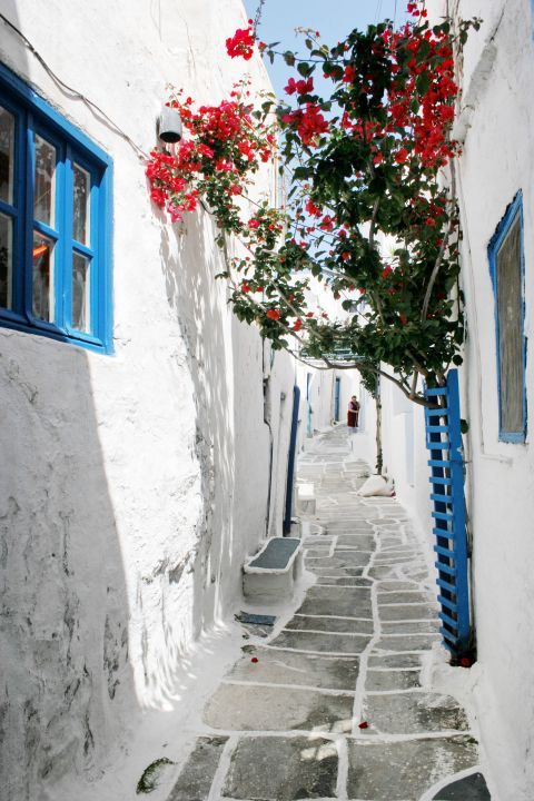Chora: A typical, Cycladic corner