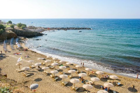 Panormos: The sandy beach of Panormos is fully organized